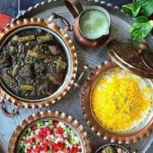 خورشت کنگر - خورشت سبز - طرز تهیه خورشت کنگر - خوروشت مامان پز - خورشت کنگر مامانپز