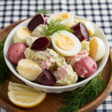 Swedish potato salad - سالاد سیب زمینی سوئدی