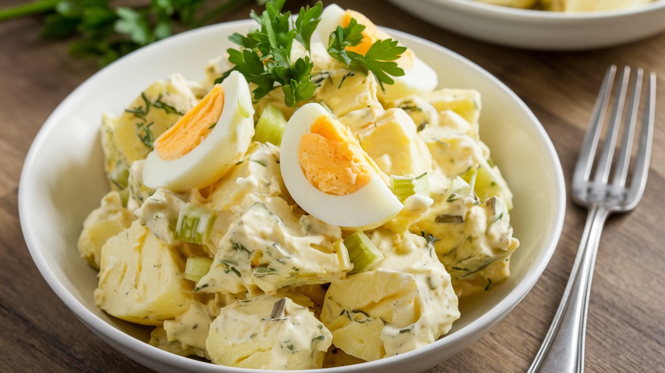 Golden potato salad - سالادطلایی سیب زمینی